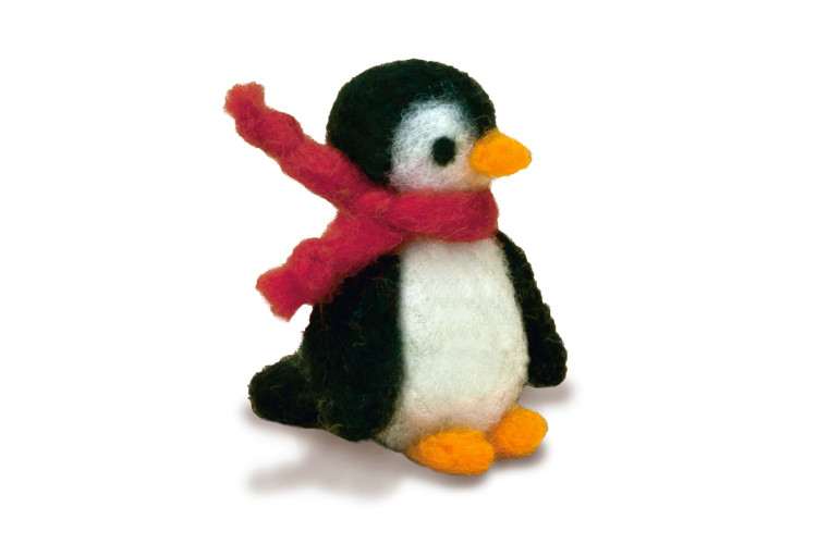 Needle Felting Kit - Penguin