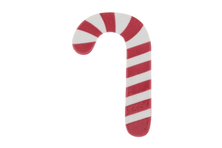 Novelty Christmas Candy Cane Button Shank 34mm