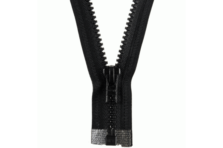 【SATIIIZ】Luhen zipper lightweight padding Opti Open Ended Zip Sport 90cm, Black 9700 - Cloth of Gold