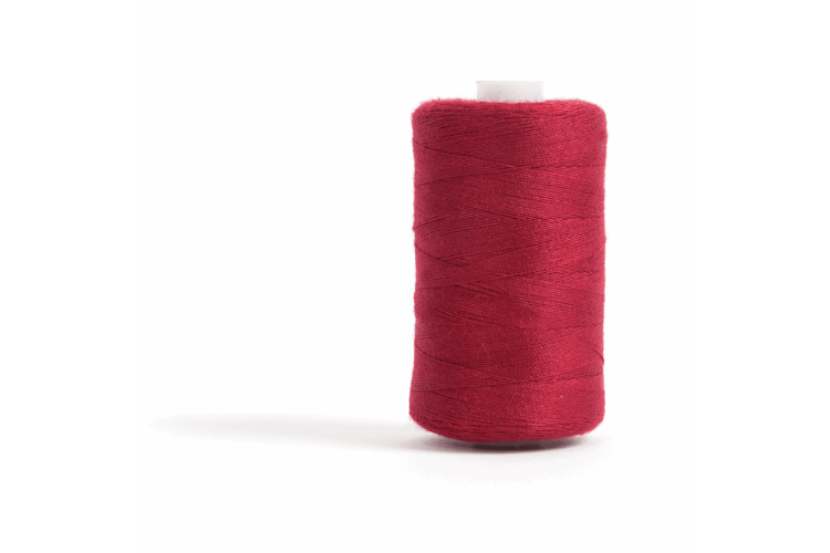 Overlocking and Hand Sewing Thread, Hemline, 1000m Dark Red 235