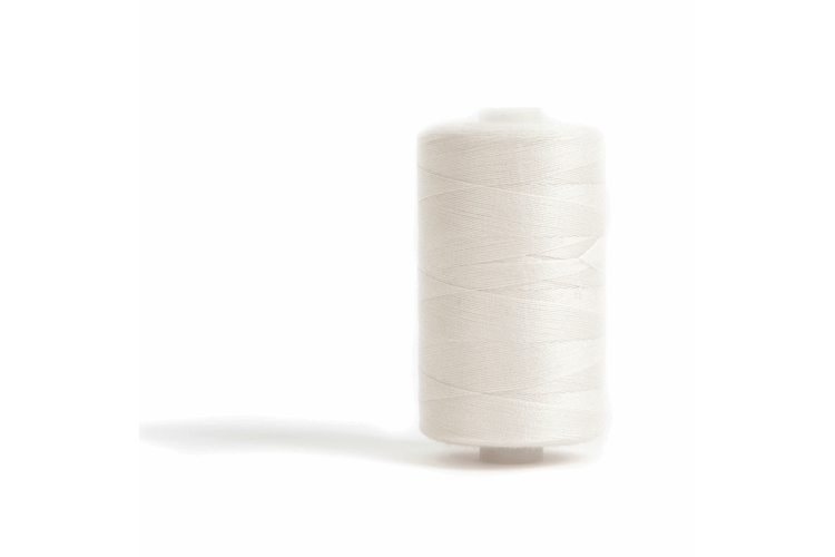 Overlocking and Hand Sewing Thread, Hemline, 1000m Natural, 110