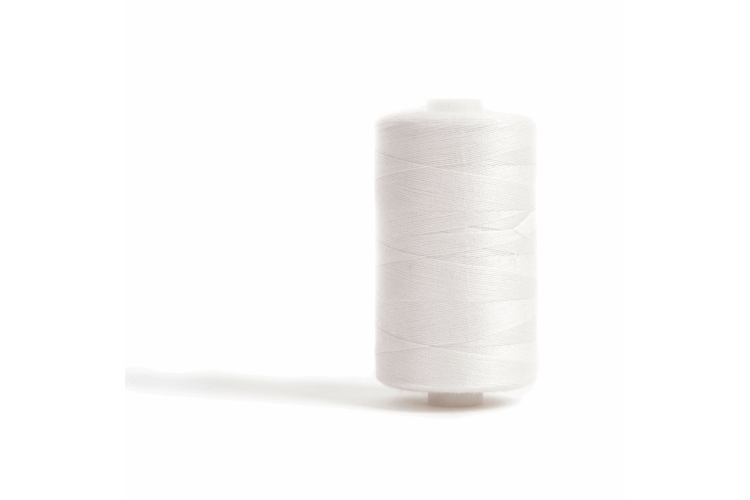 Overlocking and Hand Sewing Thread, Hemline, 1000m Off White, 115
