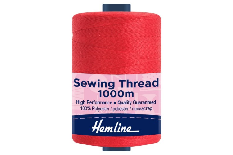 Overlocking and Hand Sewing Thread, Hemline, 1000m Various Colours