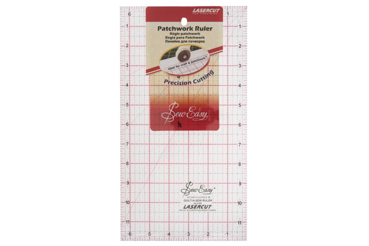 Patchwork Ruler: 12 x 6.5in