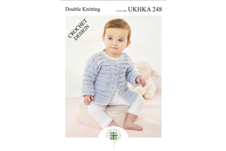 Pattern, Crochet Cardigans and Waistcoat - UKHKA248