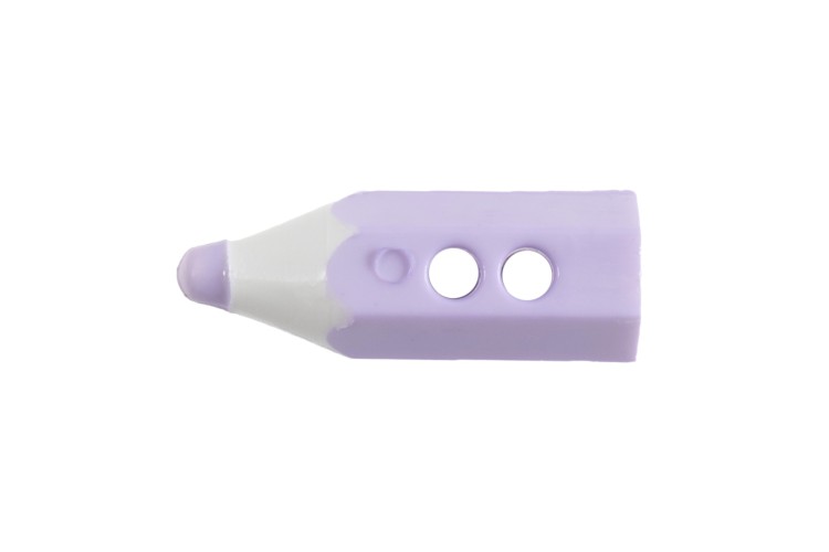 Pencil Button, 2 Hole,19mm, Lilac