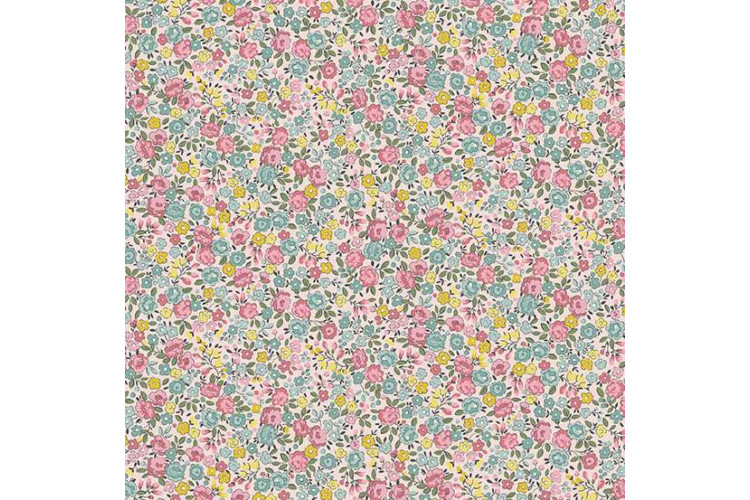 Petite Fleur by Makower UK - Rose – Pink 112cm Wide 100% Cotton