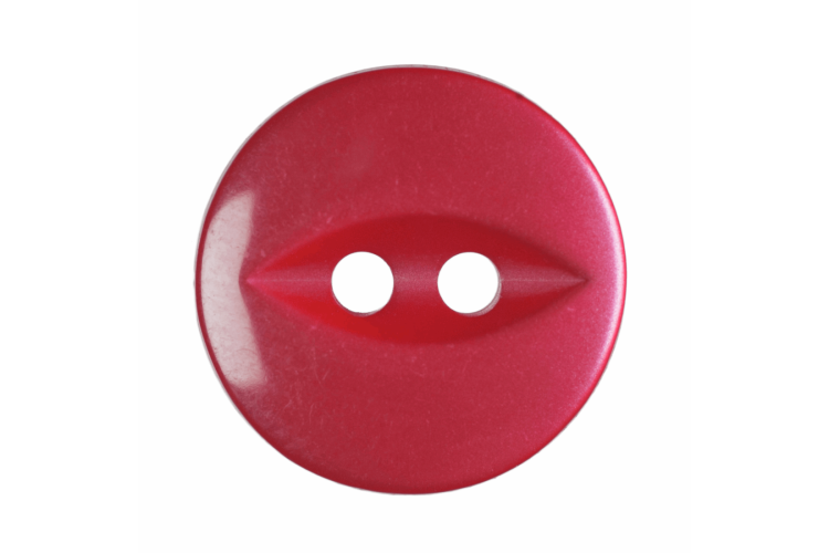 Pink Resin, 14mm Fish Eye 2 Hole Button