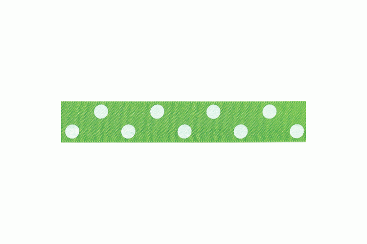 Polka Dot Ribbon 15mm, Meadow