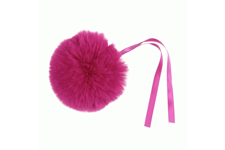 Pom Pom Faux Fur 11cm Cerise 