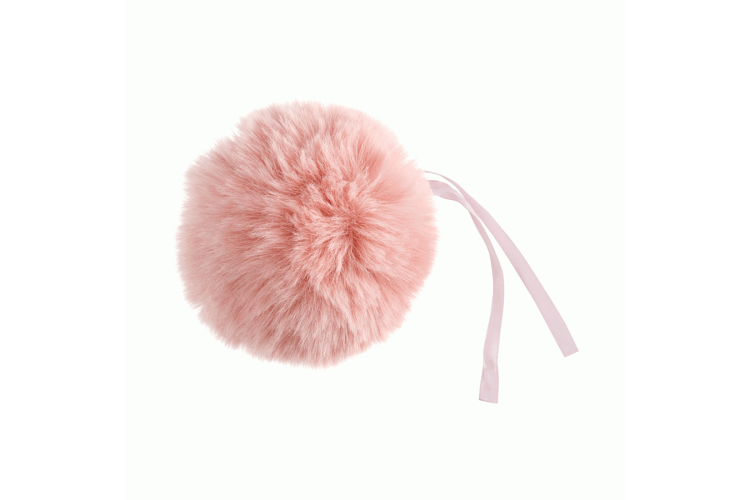 Pom Pom Faux Fur 11cm Light Pink