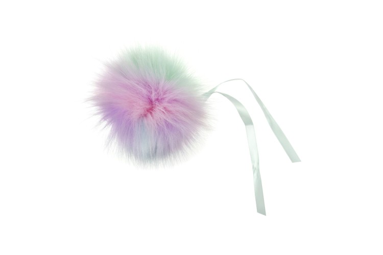 Pom Pom Faux Fur 11cm Multi