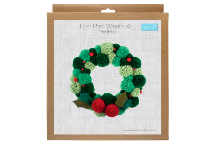 Pom Pom Wreath Kit - Green