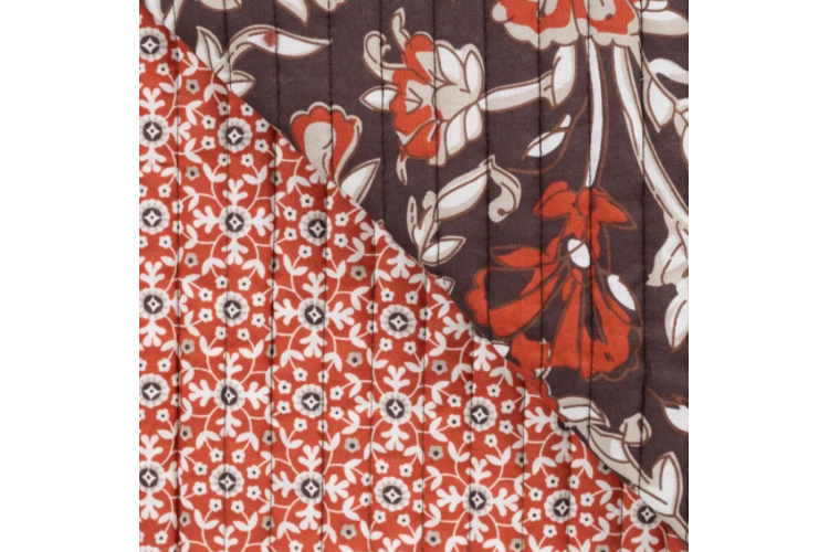 Pre Quilted Print Stripe 100% Cotton 140cm