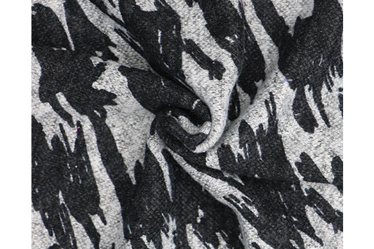 Printed Knitted Jersey Abstract Dogtooth Mix Fibers 147cm Wide