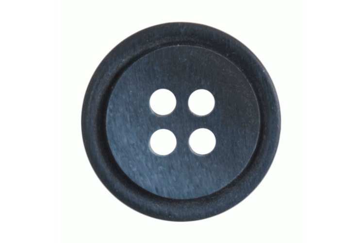 Navy and Blue Ombre Resin, 15mm 4 Hole Button