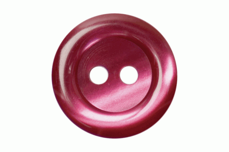 Purple Pearl Shine Resin, 15mm 2 Hole Button