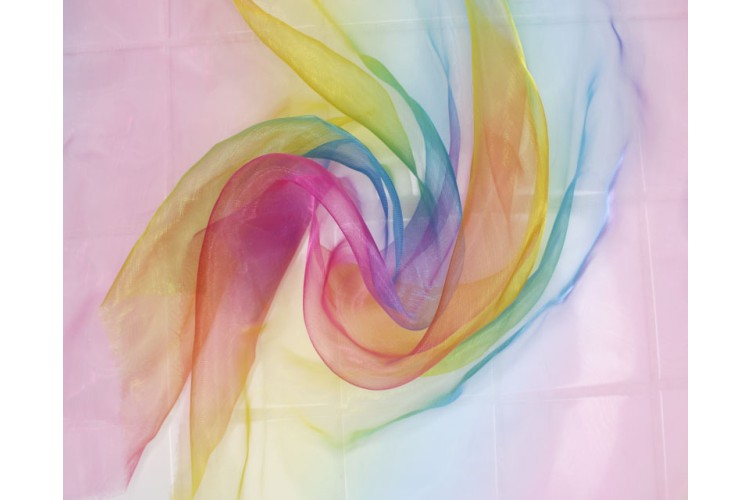 Rainbow Organza 100% Polyester 150cm Wide