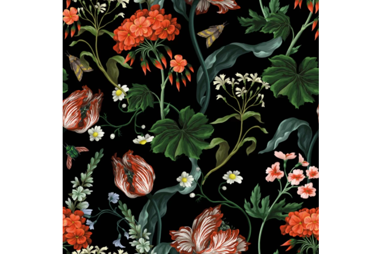 Recycled Digital Velvet Floral 100% Recycled Polyester 140cm