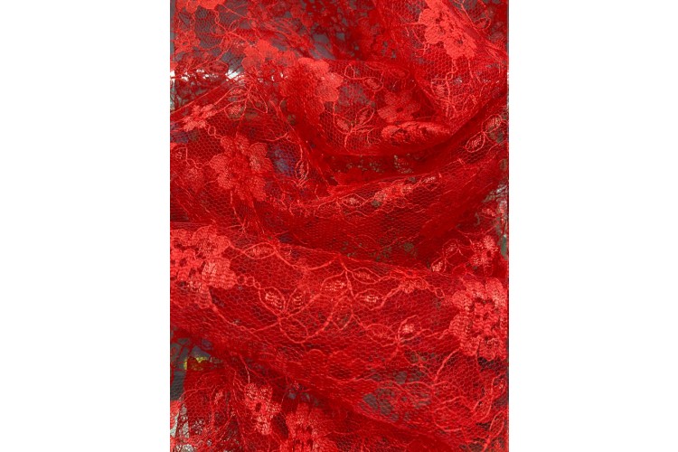 Red Flower Lace