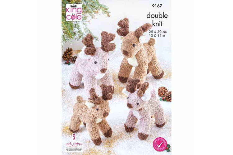 Reindeer Knitted in King Cole Truffle - 9167