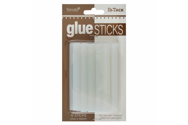 Replacement Glue Sticks for Large Glue Gun Clear 11mm x 12 Pieces