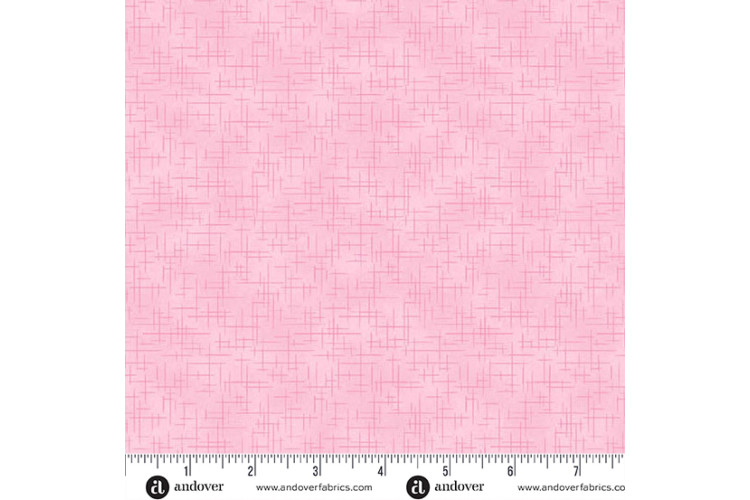 Retro Stitch by Andover Fabrics - in Pink 112cm Wide 100% Cotton
