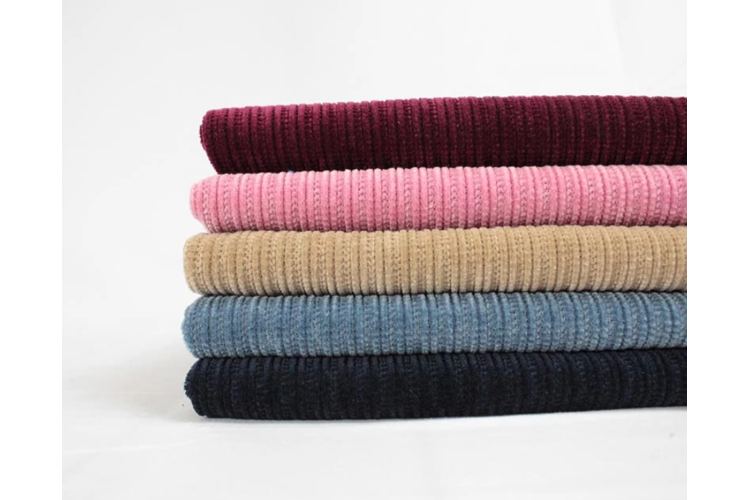 Ribbed Chenille 97% Polyester / 3% Elastane 150cm - Select a Colour