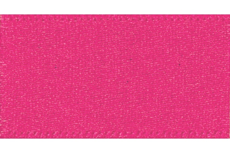 Ribbon: Double Faced Satin: 20 m x 7 mm: Shocking Pink