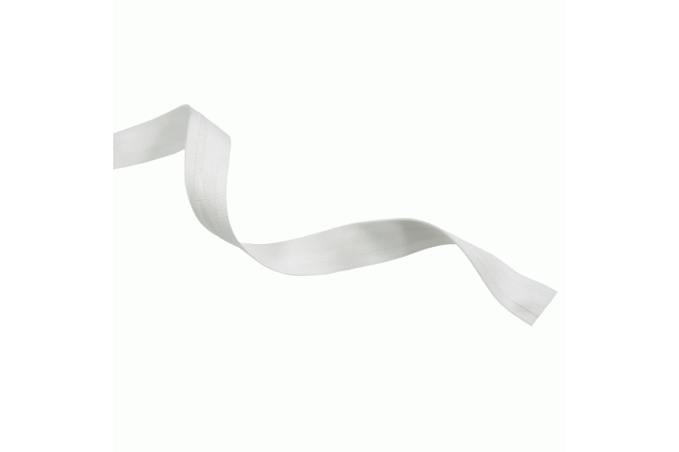 Roman Blind Tape Slotted 19mm: White