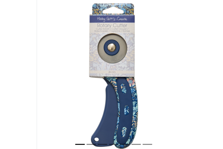 Rotary Cutter, 45mm, Woodblock Arts & Crafts Pattern