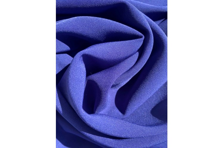 Royal Blue Crepe de Chine