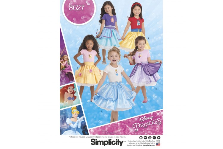 S8627 Child's Disney Character Skirts