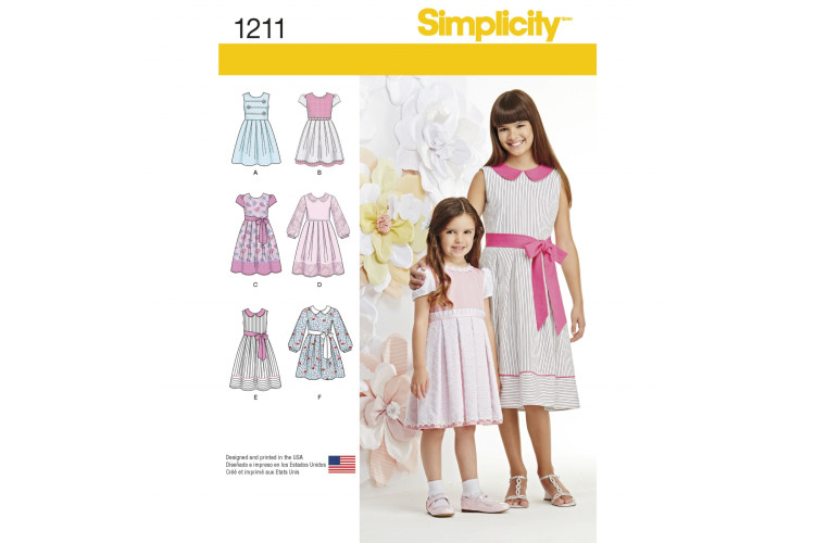 S1211 Child's and Girls' Dress in two lengths