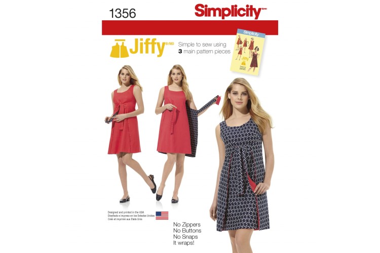 S1356 Misses' Jiffy® Reversible Wrap Dress
