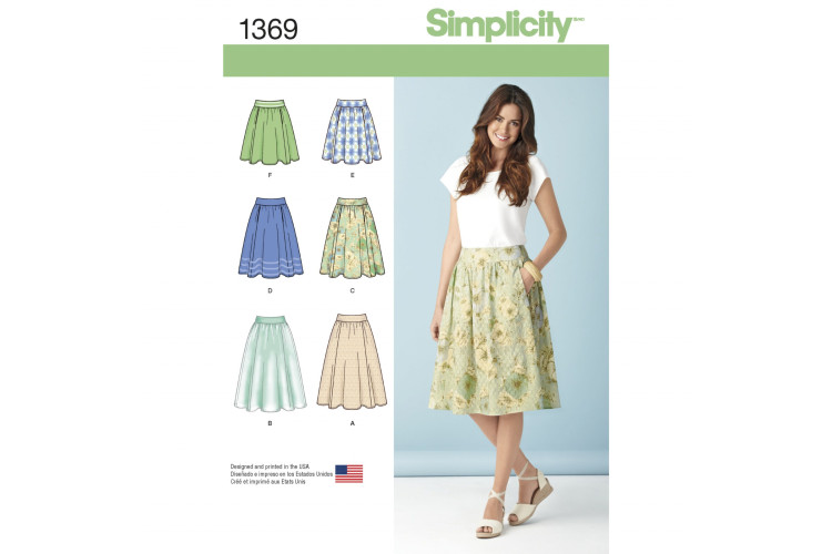 S1369 Misses' Skirts in Three Lengths