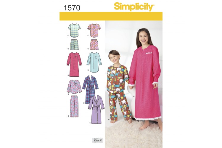 S1570 Child's, Girls', and Boys' Loungewear
