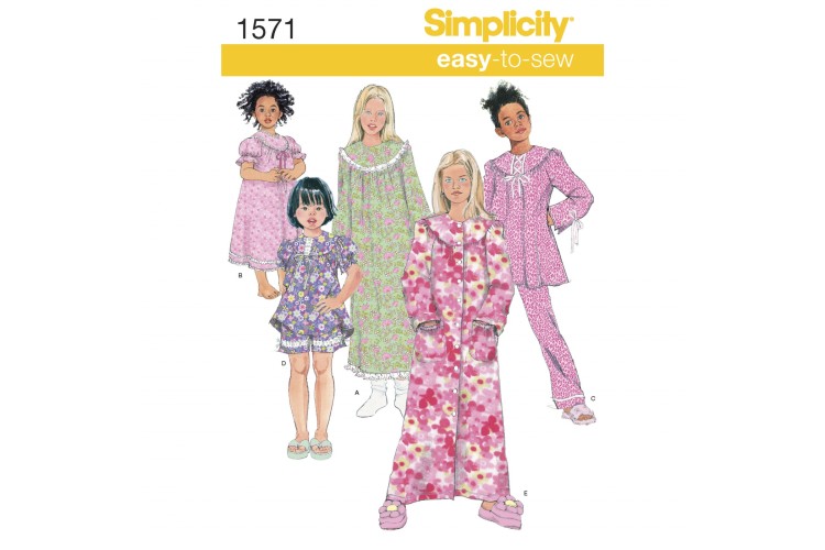 S1571 Child's and Girl's Loungewear Separates