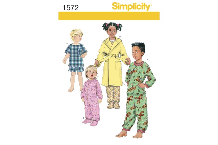 S1572 Toddlers' and Child's Sleepwear and Robe