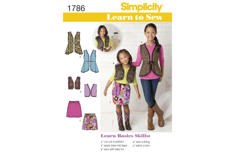 S1786 Learn to Sew Child's & Girls' Sportswear