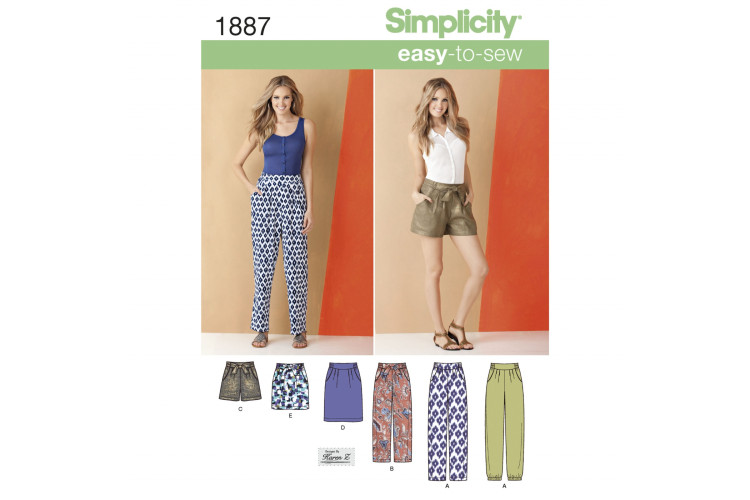 S1887 Misses' Trousers & Skirts