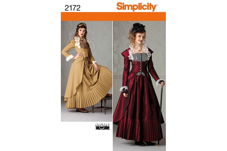 S2172 Misses' Steampunk Costume