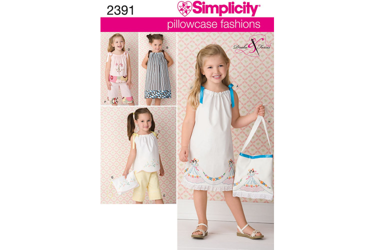 S2391 Child's vintage pillow case fashion