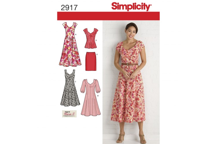 S2917 Misses' & Plus Size Dresses