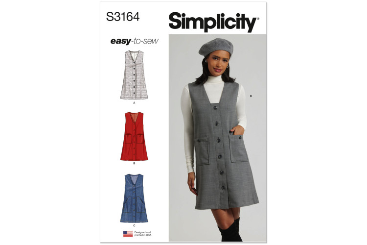 S3164 - Simplicity Sewing Pattern - Misses Dress