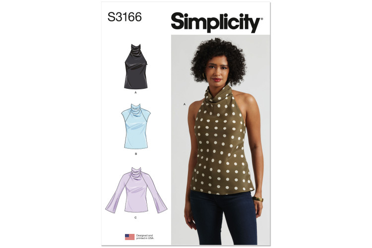 S3166 - Simplicity Sewing Pattern - Misses Top / Vest