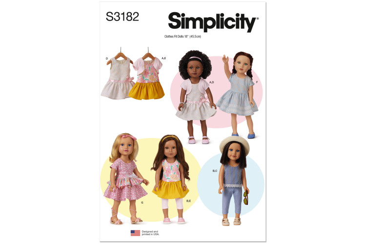 S3182 - Simplicity Sewing Pattern - Doll Clothes