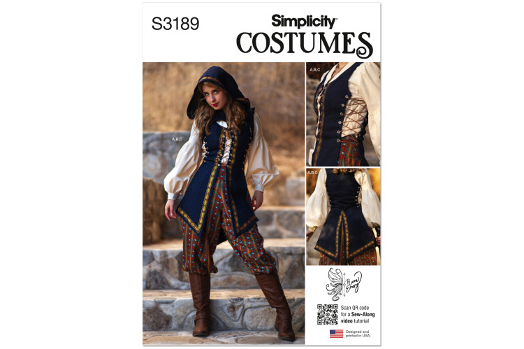 S3189 - Simplicity Sewing Pattern - Misses Costume