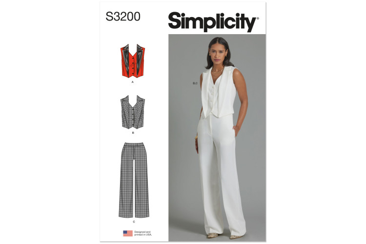 S3200 - Simplicity Sewing Pattern - Misses Casual Wear