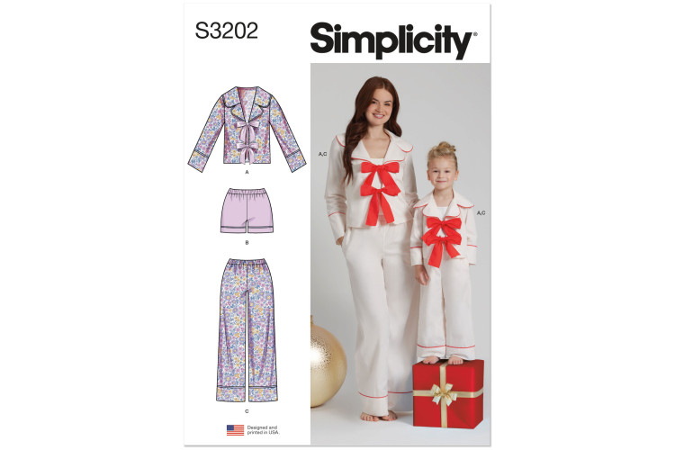 S3202 - Simplicity Sewing Pattern - Child Sleepwear